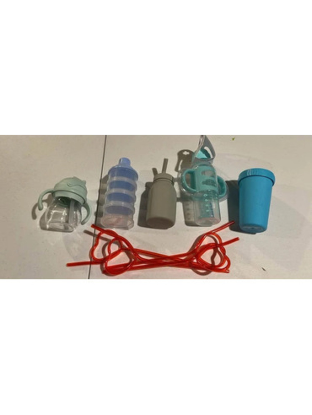 Baby Bottles and Straws Lot